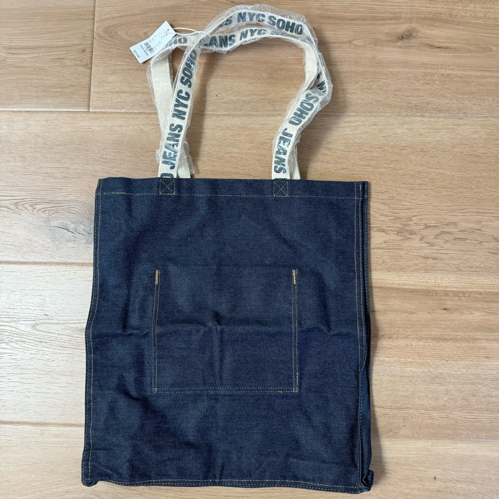 NWT!! NY & Co NYC SOHO JEANS tote, dark denim, smoke free home!!
